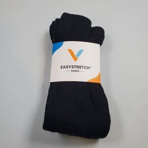 Viasox Easy Stretch Compression Socks Women Size M - L NWT Black Bamboo Blend